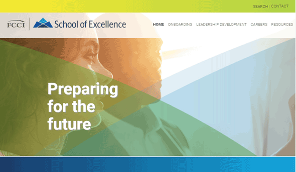 FCCI's School of Excellence training website